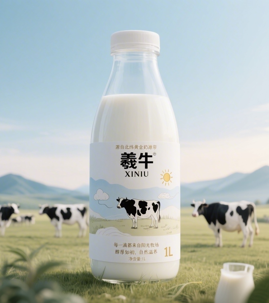 1L瓶装纯牛奶